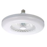 Luminária Led Com Ventilador Integrado Teto E27 Controle