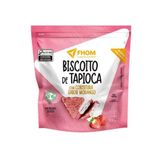 Biscoito De Tapioca Com Cobertura Sabor Morango Fhom 60g