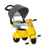 Triciclo Bandeirante Banderetta com Capota, Amarelo
