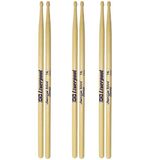 3 Pares Baquetas Liverpool American Hickory 7a Madeira Hy-7a