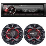 Kit Alto Falantes 5.25 Ecopower+radio Pioneer Mvh-s215bt
