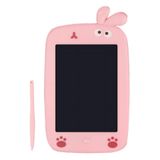 Tablet Lousa Mágica Lcd Desenho Infantil 29 Cm Bichos Rosa