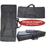 Capa Para Teclado Yamaha Motif Xf7 Master Luxo Nylon Preto