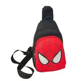 Mochila Pochete Infantil Homem Aranha Criança Preto Vermelho