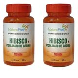 Kit 2 Hibisco+picolinato De Cromo Premium 60 Cápsulas 500mg