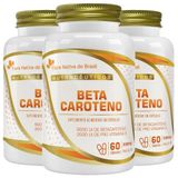 Kit 3x Beta Caroteno 60 Cápsulas - Flora Nativa