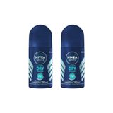 Desodorante Roll-on Nivea 50ml Masc Dry Fresh - Kit Com 2un