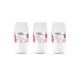Desodorante Roll-on Corpo A Corpo Natural 50ml - Kit C/3un