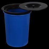 Lixeira De Embutir Pia Bancada 8 Litros Aço Inox Preta Black