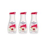 Hidratante Corporal Origem 380ml Cereja Avelã - Kit 3un