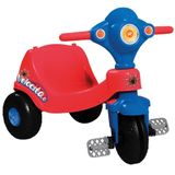 Triciclo Infantil Tico Tico Empurrador Meninos Velocita Azul