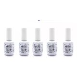 Kit 5 Ultra Selante Top Coat Lirió Porcelana Gel Finalizador