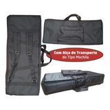 Capa Master Luxo Para Teclado Yamaha Psr-e443 Nylon Preto