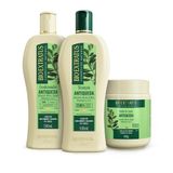 Kit Bio Extratus Jaborandi 500ml Sh + Cond. + Banho De Creme