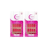 Unhas Postiças Fhaces Colors Possessao Rosa U3086- Kit C/2un