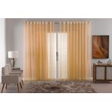 Cortina Voal Liso Delicate Quarto Sala Transparente 300x180