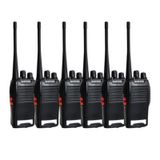 Kit 6 Radio Walk Talk Comunicador 16 Ch 12km Baofeng 777s
