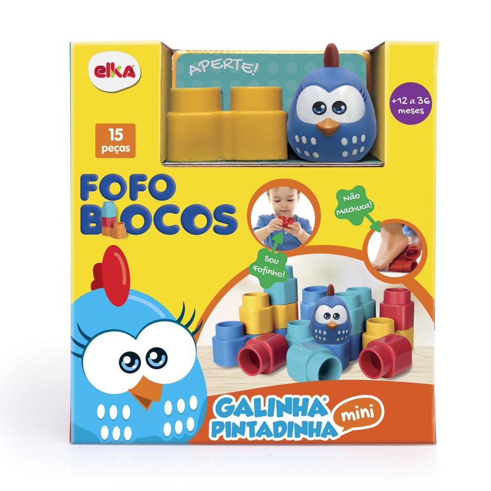 Fofo Blocos 15 Pçs Galinha Pintadinha Mini