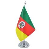 Bandeira Mesa Dupla Face Rio Grande Do Sul Mastro 29 Alt.