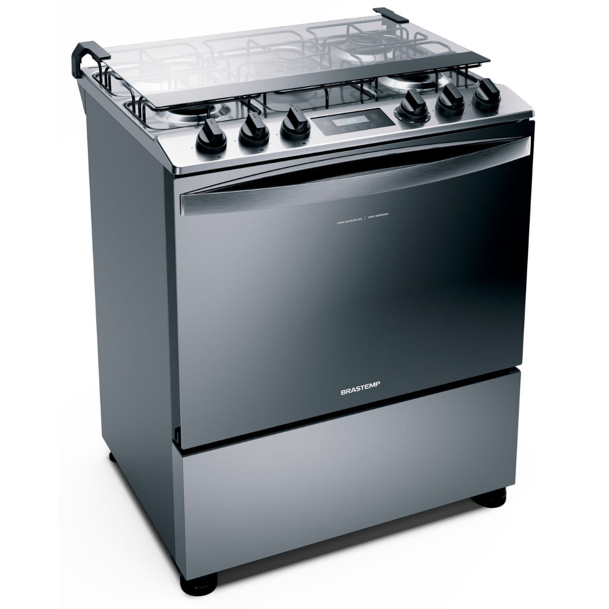 Fogão Brastemp Turbo Chama Touch Autodesligamento 5 Queimadores Inox 110v Bfs5gcrnna