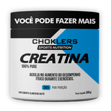 Creatina 100% 300g Choklers Sport Nutrition