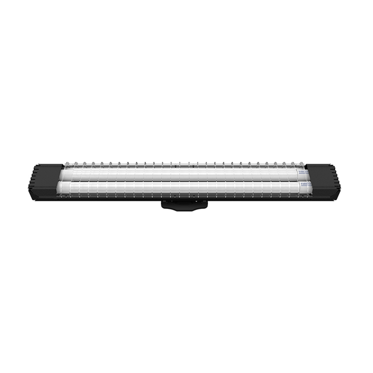 Luminária Lumifacil 70cm Aletada Com 2 Leds 3000k Preto Taschibra