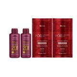 Amend Color Intensy 2 Ox 20 Volumes 75 Ml + 2 Sachês Pó Descolorante Aloe Vera E Silicone 50 Gr