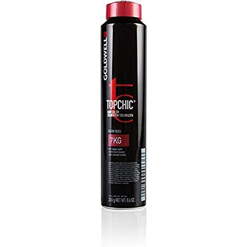 Tinta De Cabelo Goldwell Topchic, 7 Kg De Cobre Dourado Médi