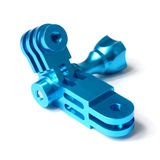 Extensor Pivot Em Alumínio Para Gopro E Similares - Azul