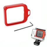 Anel Metálico Vermelho Para Caixa Estanque De Gopro 3+ E 4