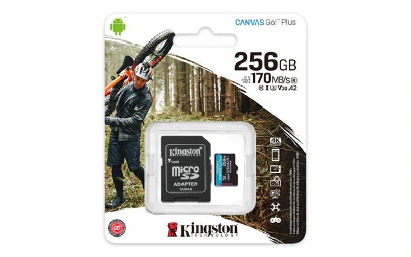 Cartão De Memória Micro Sdxc 256gb 4k Kingston Sdcg3/256gb