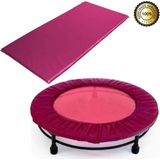 Mini Cama Elástica Jump Rosa Profissional + Capa