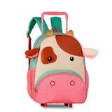 Mochila Carrinho Infantil Escolar Gatinha Vaquinha Girafinha