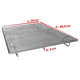 Tela Para Escorredor Fritura Inox 30x40x6cm Batata Frita