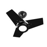 Ventilador De Teto Venti-delta Fit Led Preto 110v 130w