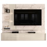 Home Para Tv&#39;s De 65 Polegadas Frisado Turim Calacata Off White