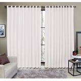 Cortina Tecido Rustico 2,00m X 2,30m Semi Blackout Branco