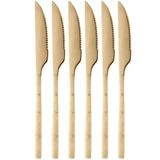 Conjunto 6 Facas Bambu Elegant Champanhe 22,3cm 1814