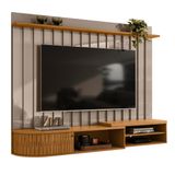 Home Ripado Para Tvs De 75&quot;catânia Fendi Naturale