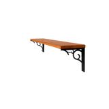 Prateleira De Parede Kalise 60cm Metal Madeira Suspenso