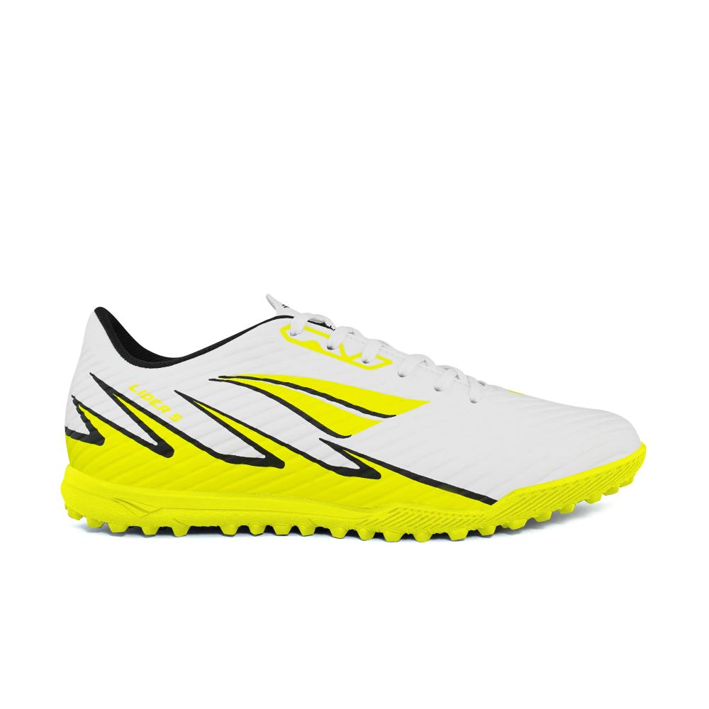 Chuteira Penalty Society Lider Y-5 Branco/amarelo/preto 034