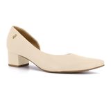 Scarpin Usaflex Salto Bloco Ref Mm0505 Vanila 036