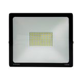 Refletor Economax Led 100w Slim Preto 6,5k 6000h