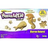 Massa Areia Marrom Natural 283g P Modelar Kinetic Sand Sunny