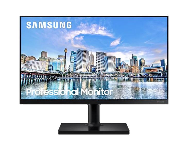 Monitor 24 Led Samsung Profissional Ajuste De Altura, Rotação, Horizontal, Inclinação, Pivot, Ips, Full Hd, Freesync, 75hz - Lf24t450fqlxzd