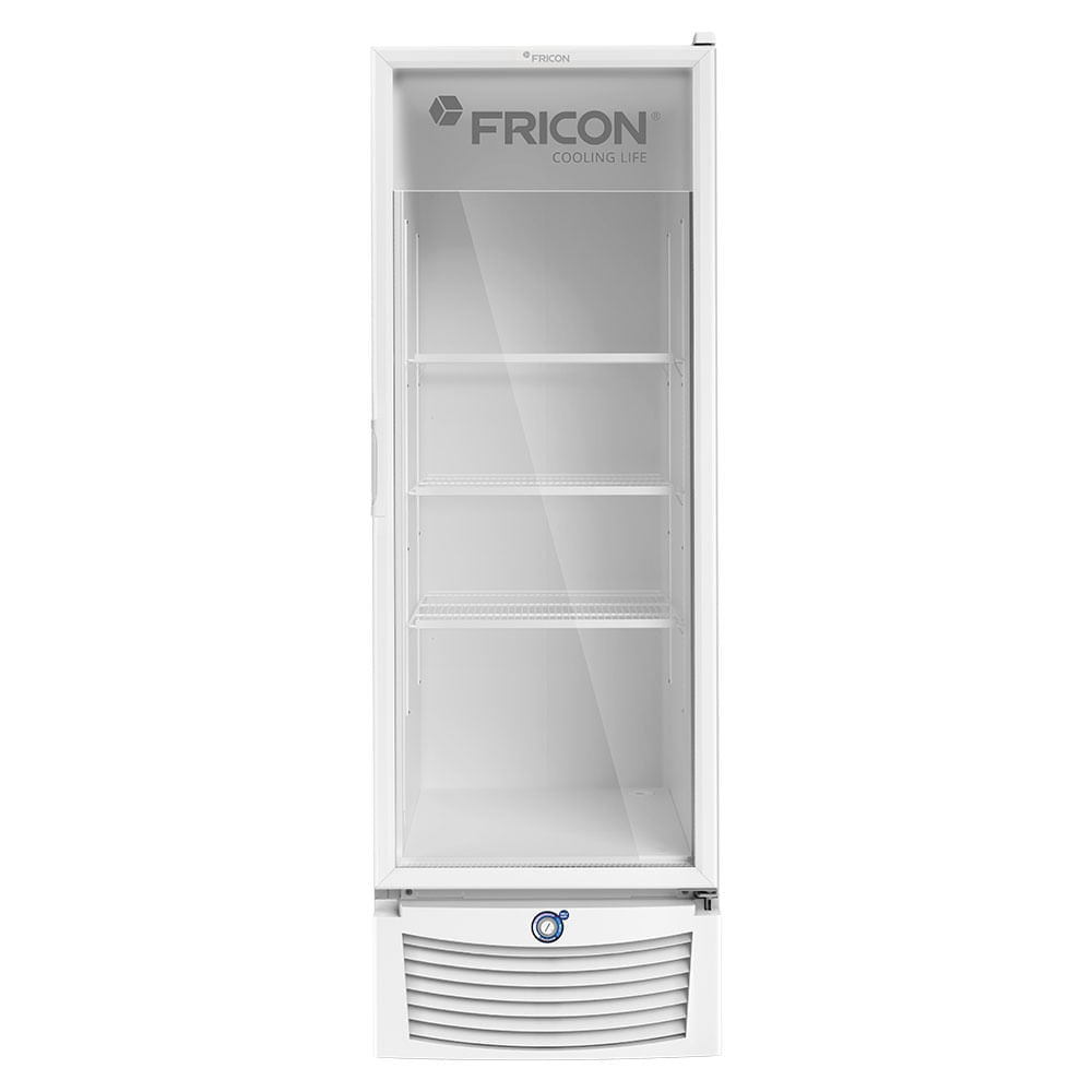 Freezer Tripla Ação Vertical 569 Litros Fricon Vcet569v Porta De Vidro Branco 220v