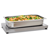 Mesa Quente Food Express - Mantém Pratos Aquecidos - Aço Inox 500w 30 A 90°c - Titã 220v Titã