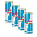 Kit 4 Energético Red Bull Sugarfree 250ml