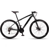 Bicicleta Aro 29 Raider Z3x 24 Vel Câmbio Traseiro Freio A Disco Bike Mtb Alumínio Grafite+preto