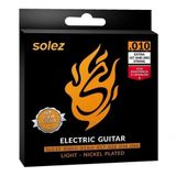 Encordoamento P-guitarra Solez 0.010&quot; Slg10